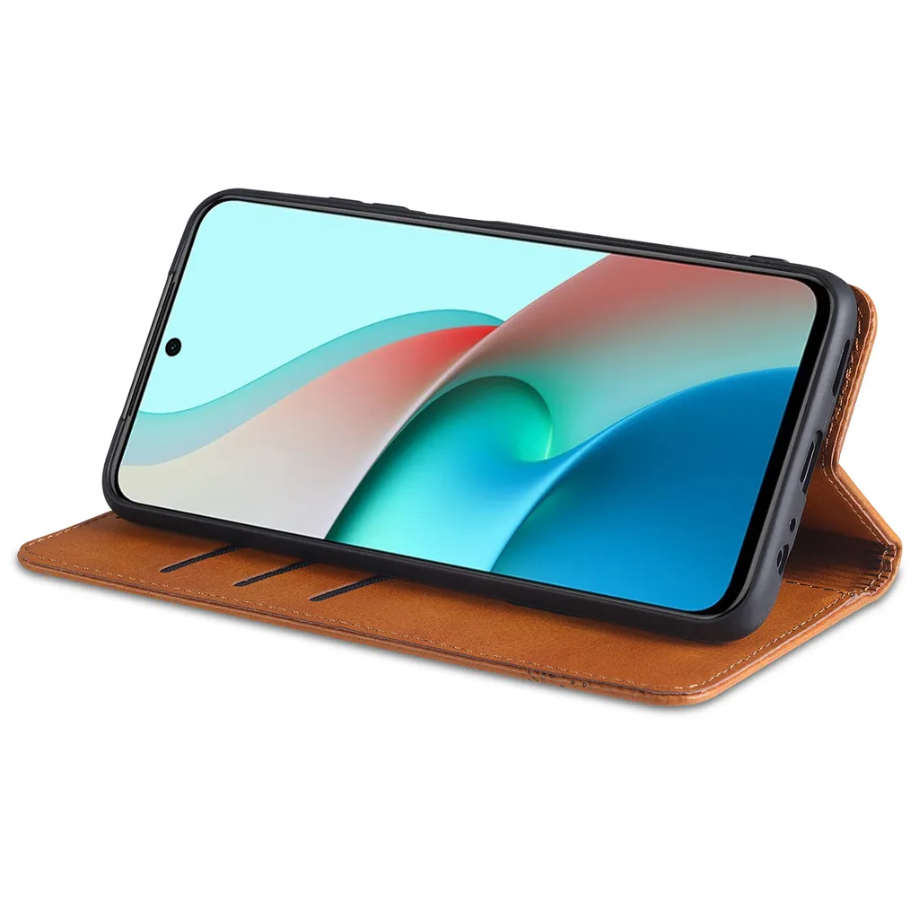 Suncase Custodia A Libro Con Pelle Per Xiaomi Mi Note 10 - 3 Slot Carte E Chiusura Magnetica - 5