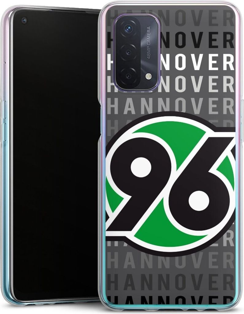 DeinDesign Handyhülle für Oppo A74 5G Silikon Hülle Case Smartphone Schutzhülle H96 Hannover 96 Offizielles Lizenzprodukt
