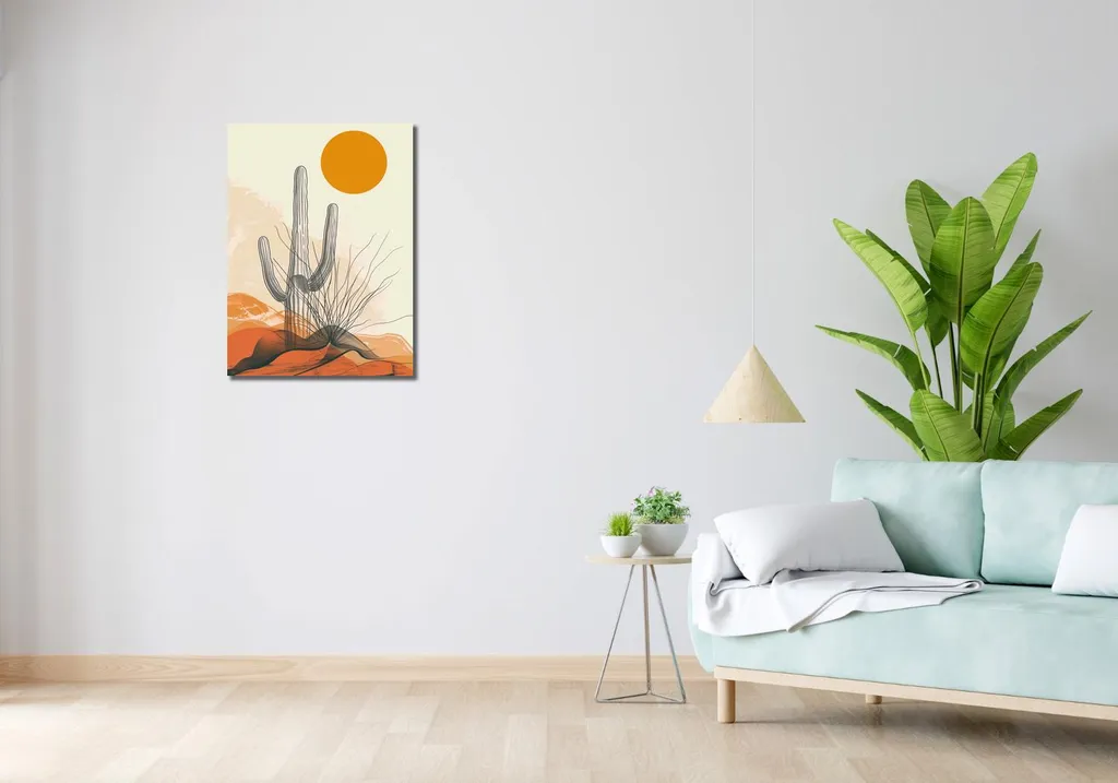 Décoration Murale : Tableau Solitude dans le désert Format 50 x 70 cm - 2