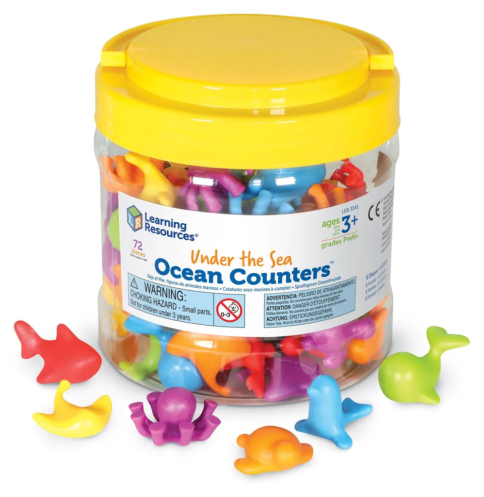 Apprendre à compter et trier - Jeu éducatif océan pour l'école et maison