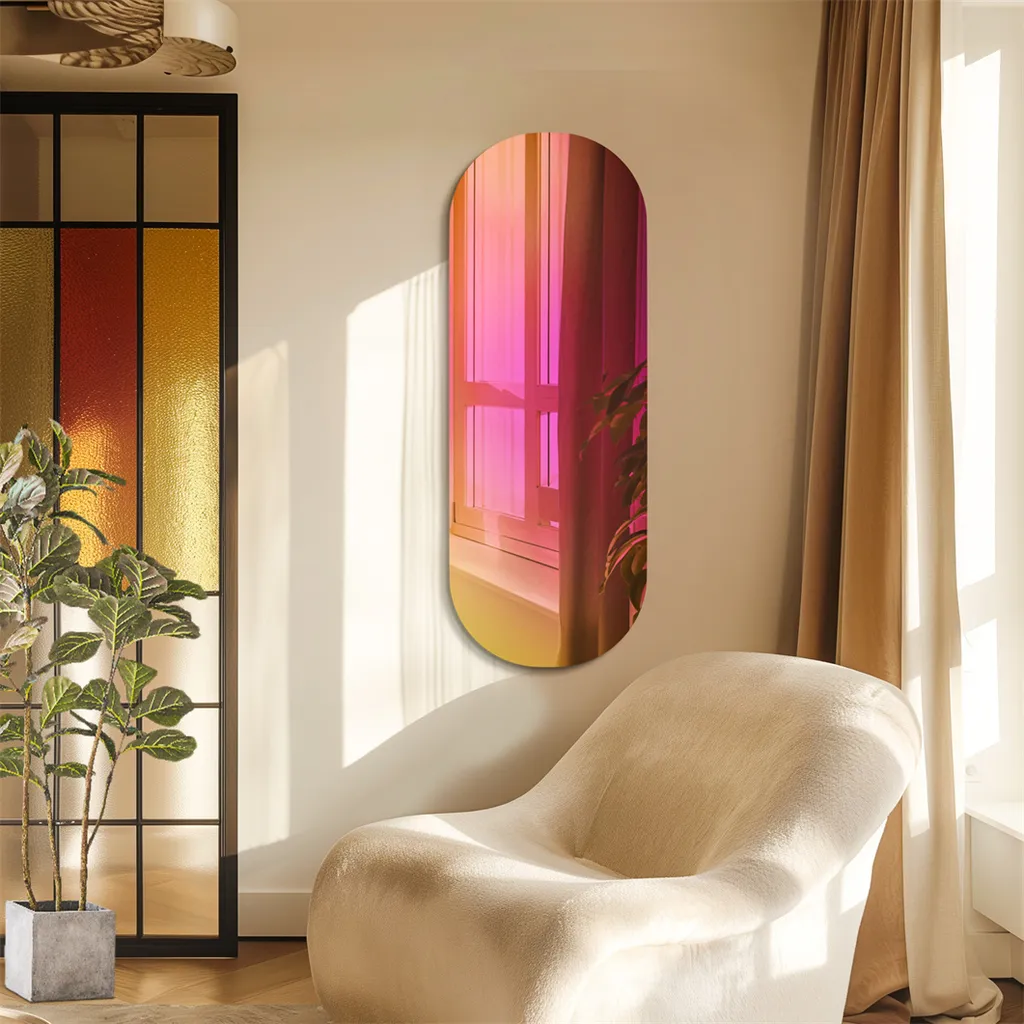 Miroir de Salle de Bain Arc-en-Ciel pour Couloir et Entrée Moderne