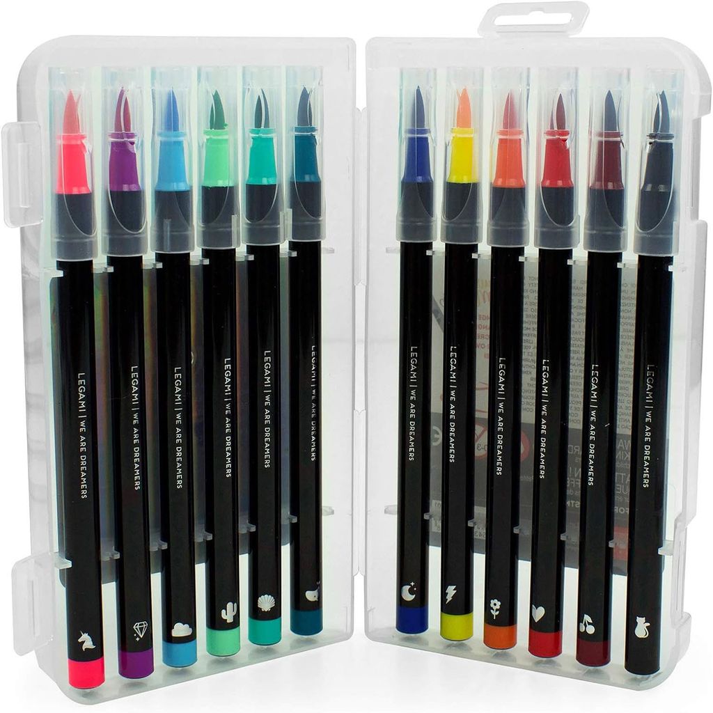 LEGAMI 12er Set Filzstifte mit Pinselspitze Flexible Produktbild 4