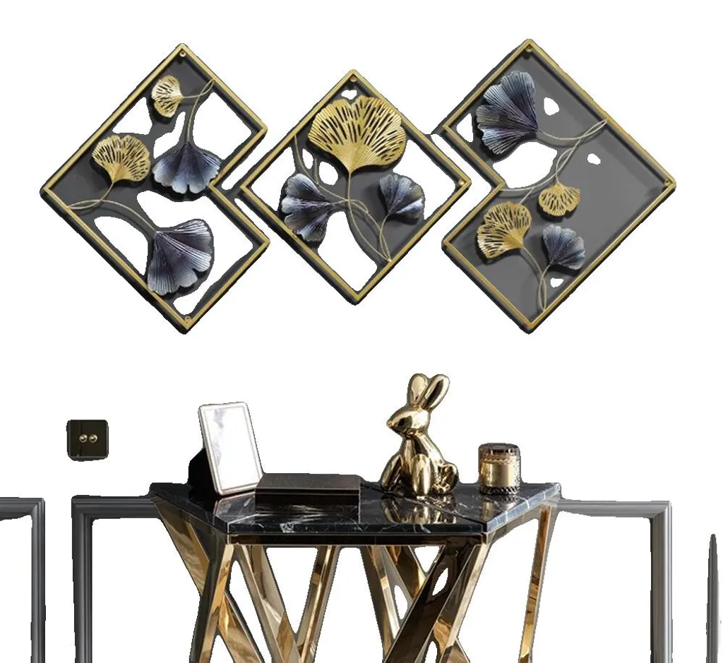 Décoration murale XXL salon en fer 164x70 cm pour habiller un grand mur
