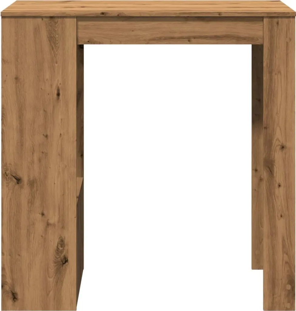 Mobile Bar Moderno vidaXL Rovere 102cm - Salvaspazio con Scaffali - 4