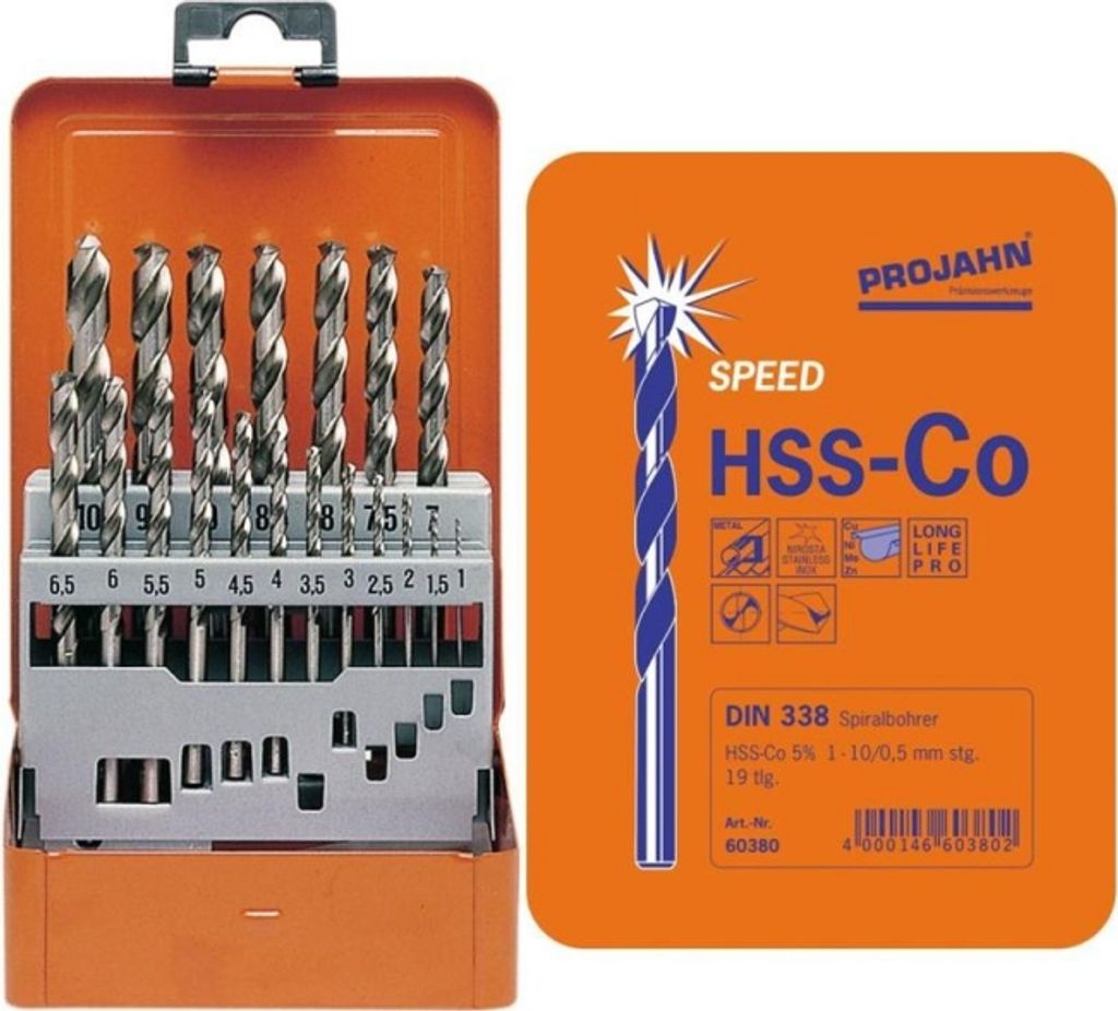 Projahn Bohrerkassette HSS-Co 25-tlg. 1-13/0,5 mm SPEED