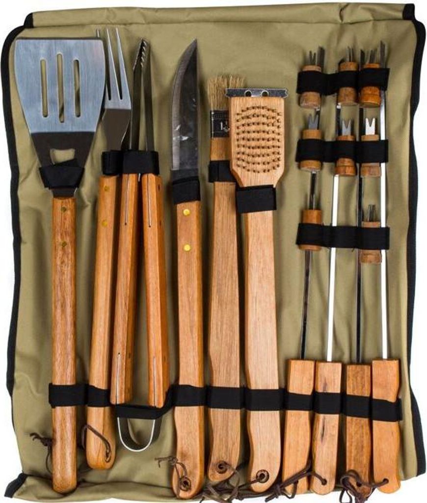 Happy Green BBQ Grillset 18-teilig im Beutel 50120345