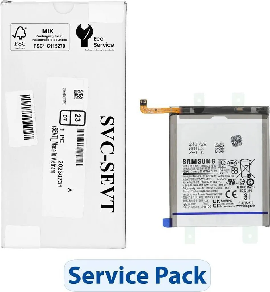 Batterie de Remplacement pour Samsung Galaxy S22 Plus EB-BS906ABY 4500mAh