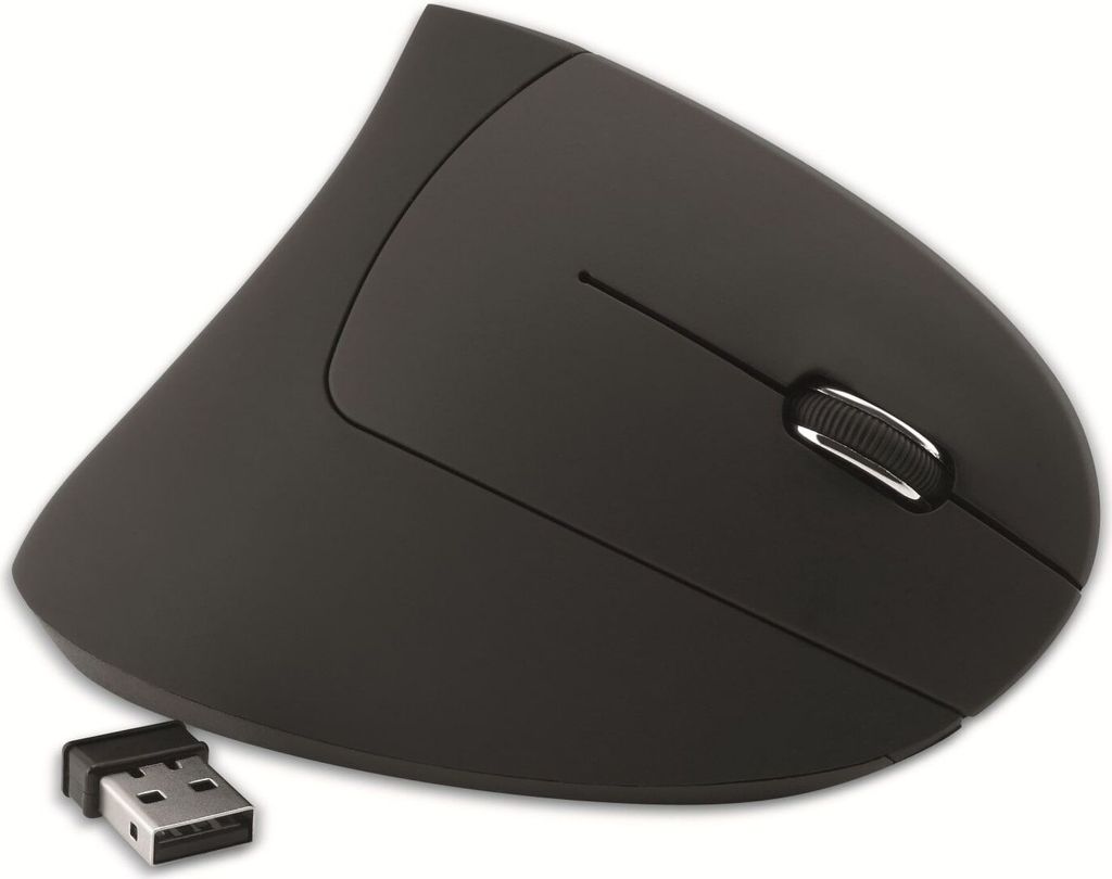 MediaRange MROS232 Maus ergonomisch kabellos schwarz