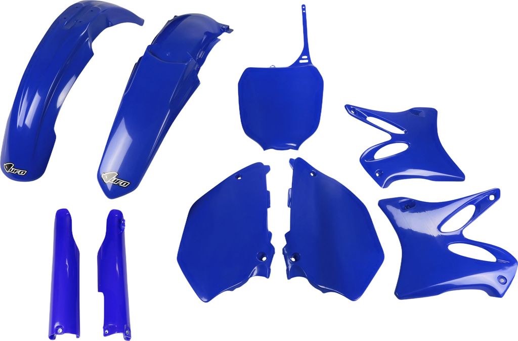 Verkleidungskit UFO PLAST 9-teilig Verkleidungssatz Kunststoff mit Gabelschutz für Yamaha YZ WR 125 / 250 ccm Bj. 2005, Farbe:blau OEM