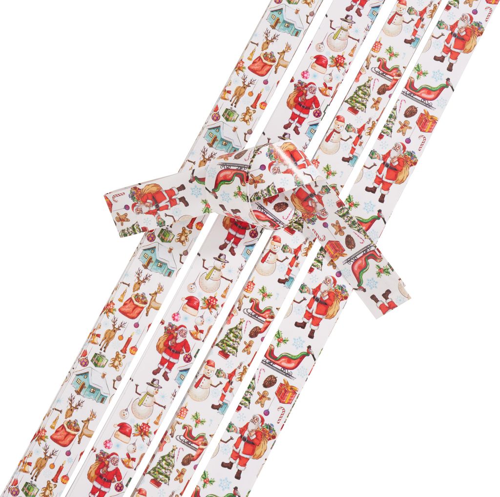Papierstreifen "Nostalgic X-Mas", 15mm, 48 Streifen