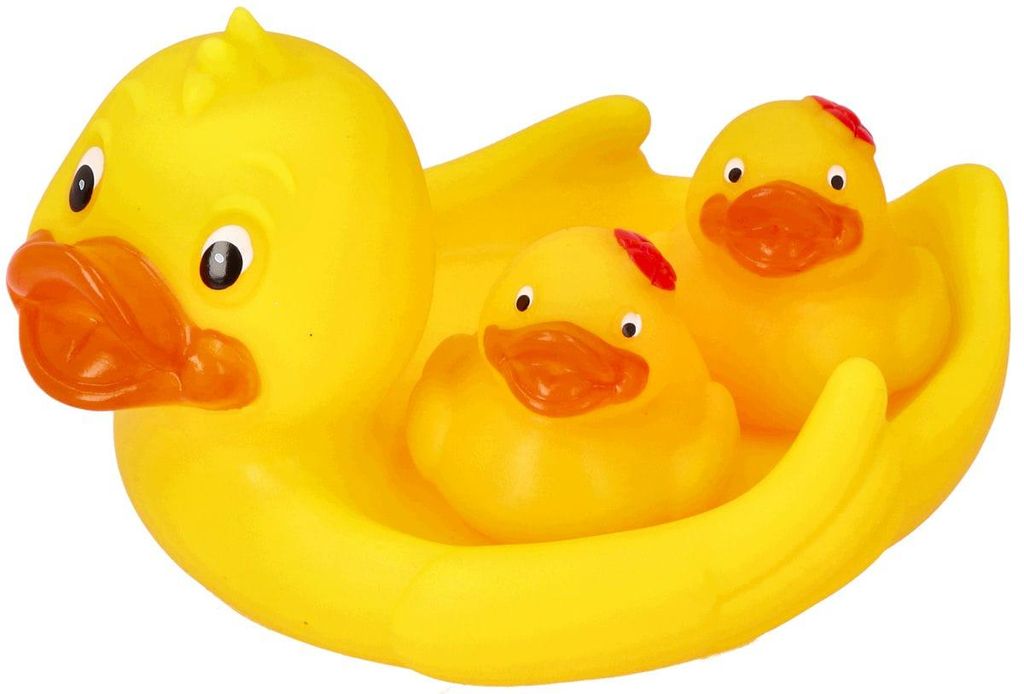 Mom's Care Badeente Spielzeug Set - Seifenschale - BPA-frei - 3 Stück