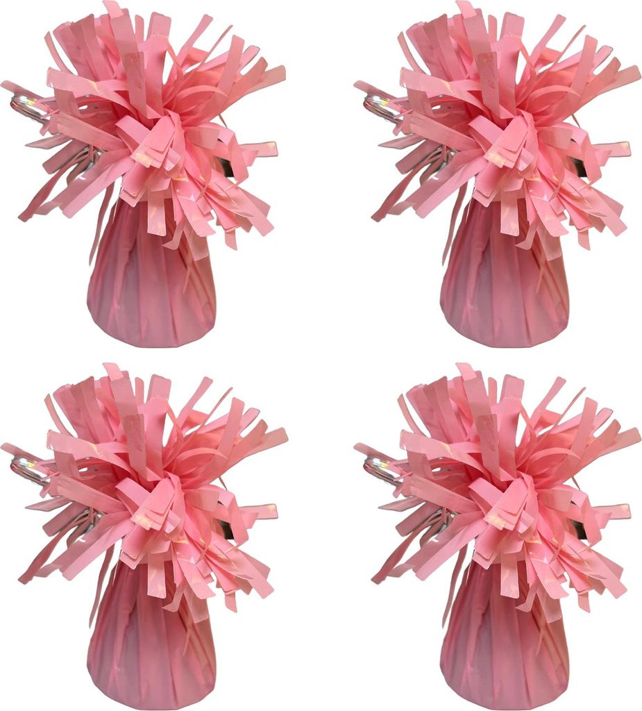 4 Stück goldene, metallische Ballongewichte, wiederverwendbare, rutschfeste Ballonanhänger, für Abschlussfeiern, Weihnachtshochzeitsdekoration