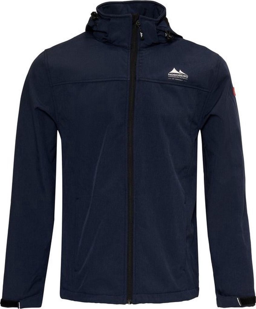 Nordberg Kjeld - Softshell Outdoor Sommerjacke Herren - Dark Navy/Dunkelblau Melange - Größe XL