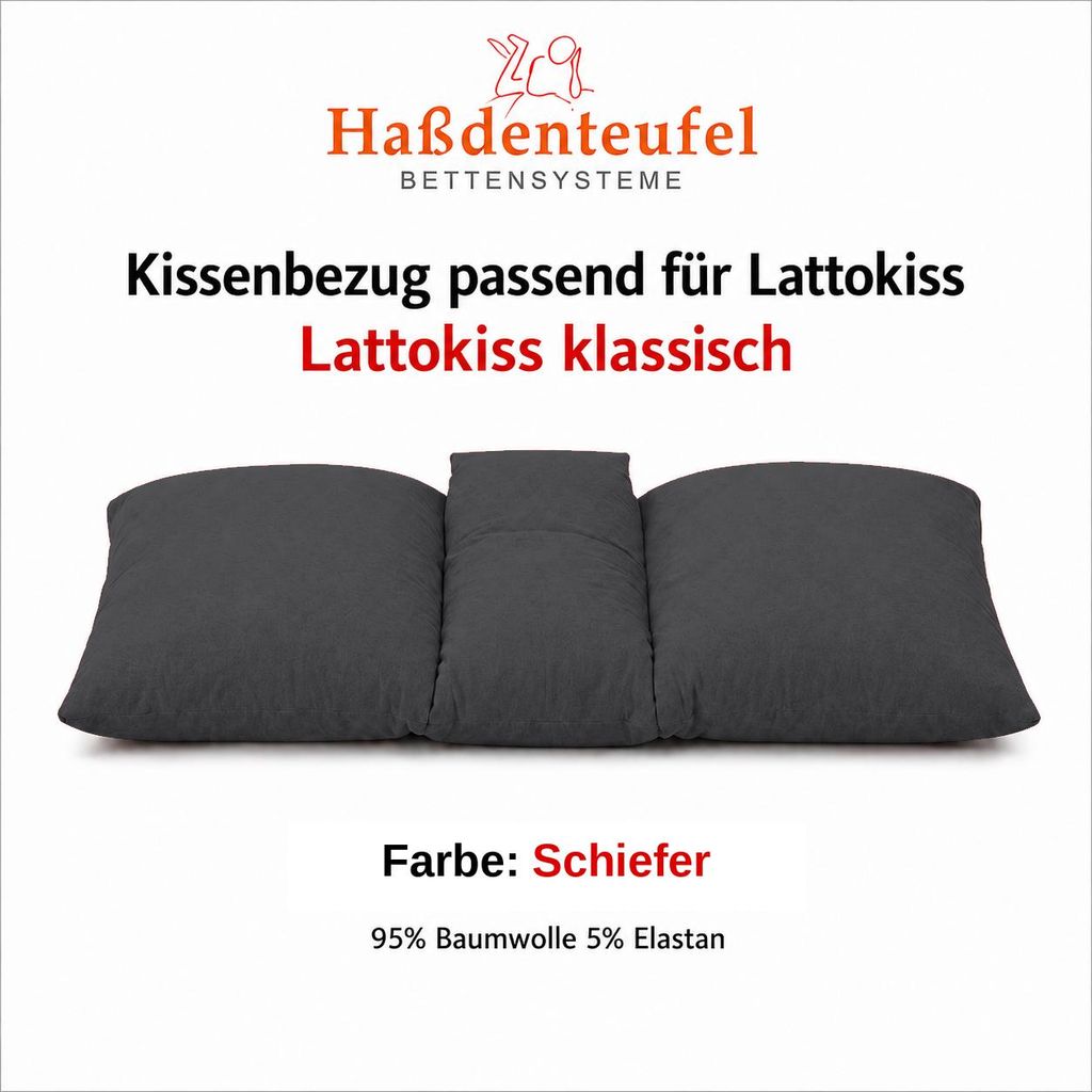 Kissenbezug passend für Lattoflex Lattokiss 35 × 80 cm Produktbild 