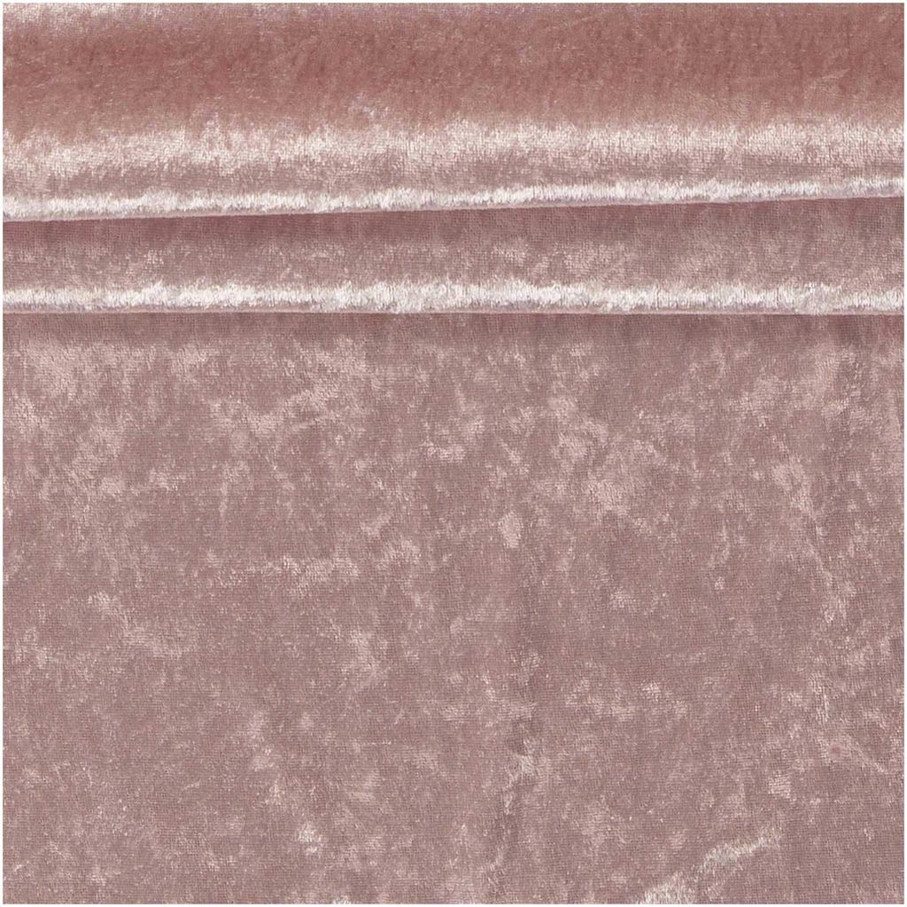 Samt-Stoff ab 0,5m Velvet Dekostoff Kostümstoff Panné Samt glänzend altrosa