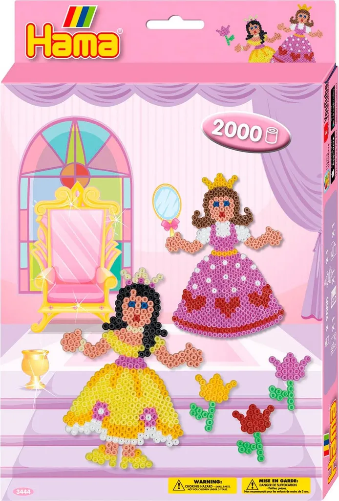 Hama Princesses 2000 Perles Midi : Kit Créatif Calme pour Enfant Dès 5 Ans
