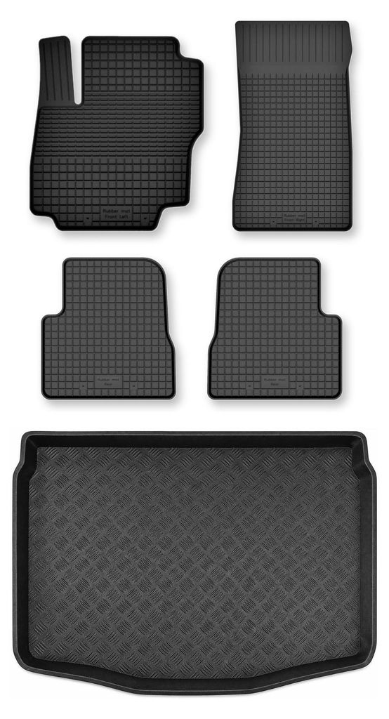 Tappetini a vasca + bagagliaio per Fiat 600 2023- SUV 5 Immagine del prodotto 