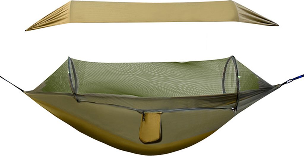 Wasserdichte Camping-Haengematte, tragbare Haengehaengematte mit Moskitonetz fuer Outdoor-Rucksacktouren