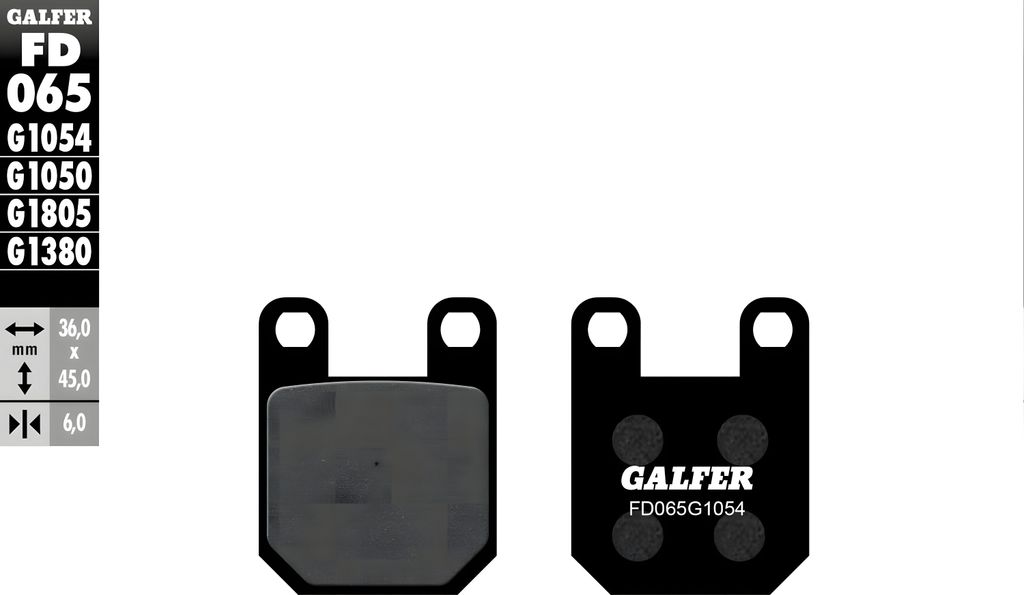 Bremsbeläge Set Galfer FD065G1054 & MF002G2165 vorne & hinten für Peugeot Vivacity 100 ccm