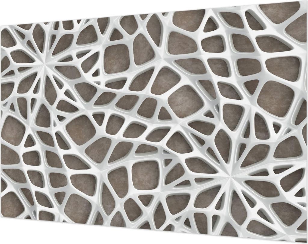 Wandtapete - Dekorative Tapete für Wohnzimmer- Tapetenfolie für Wanddekoration - 104x70 cm - Geometrisches Netzwerk