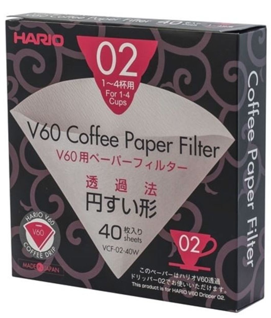 Hario VCF-02-40W, Kávový filtr, Bílá, 40 kusů Obrázek produktu 