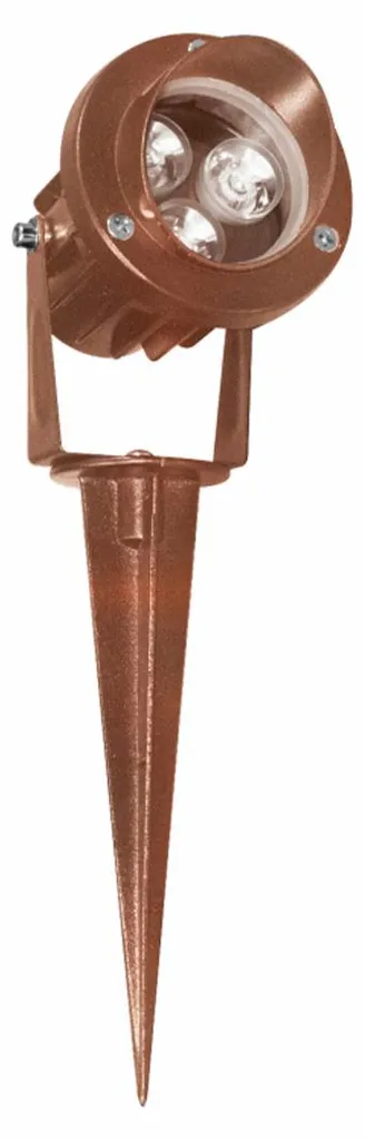 Projecteur LED 45 Degrés Finition Corten 2200K Éclairage de Façade