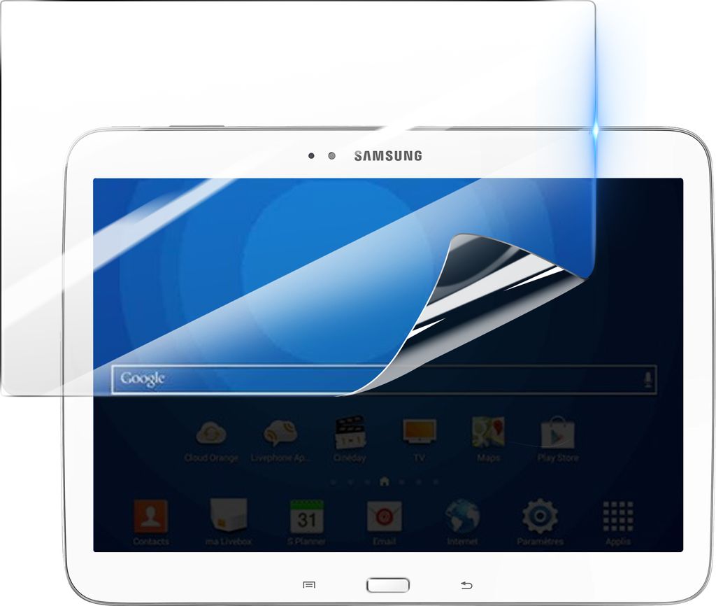 3mk, Stoß- und kratzfester Hydrogel Bildschirmschutz für Samsung Galaxy Tab 3 10.1, Transparent