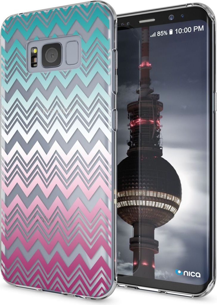 Samsung Galaxy S8 Hülle Handyhülle von NALIA, Slim Silikon Motiv Case Schutzhülle Colorful Lines