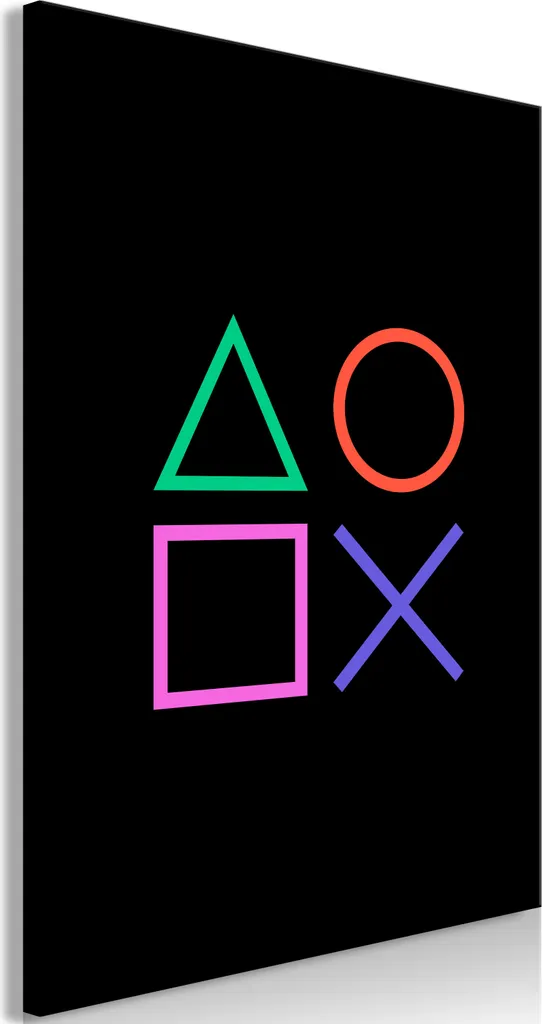 Quadro su Tela Streetart Quattro lati dell'incontro 60x90 - Arte Moderna