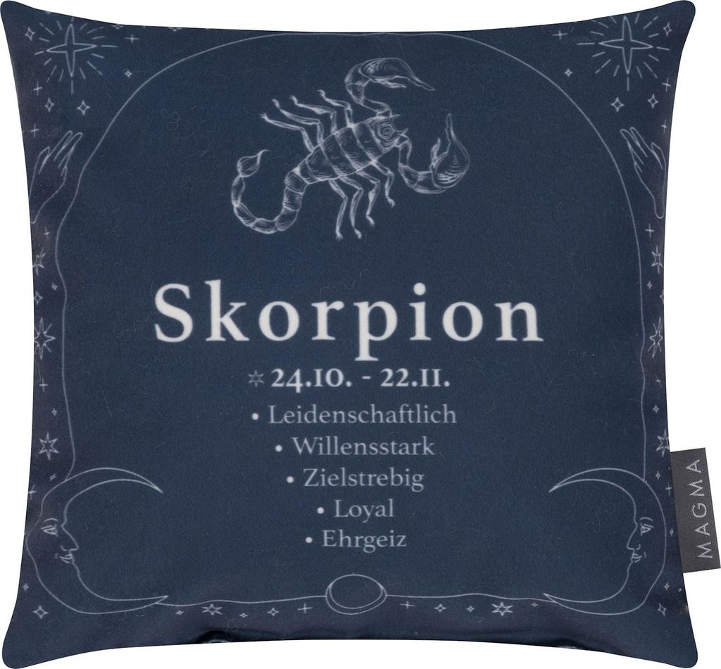 MAGMA Heimtex - Minikissen - STERNZEICHEN - Skorpion - 25 x Produktbild 