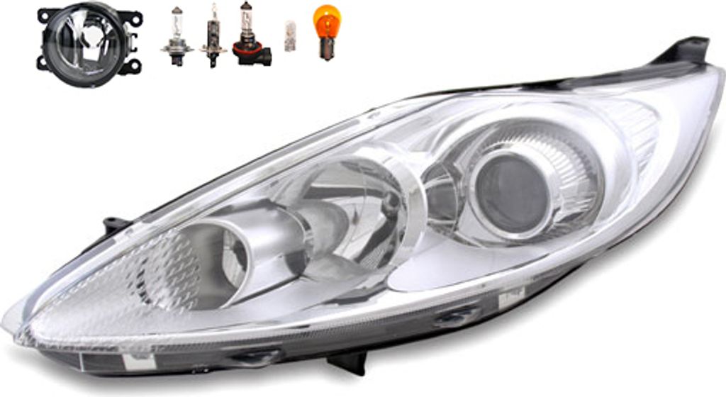 Johns, Scheinwerfer Halogen passend für Ford Fiesta 08 10/08-11/12 H7 H1 L +Nebel+Leuc. 1678068 1661621 1580707 1549510 1524275 1530507 1740028 8A...