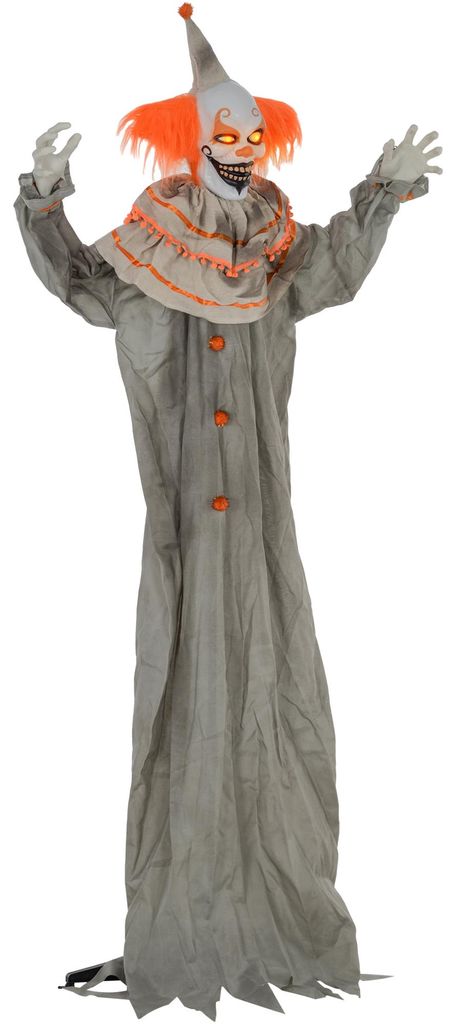 HOMCOM 183 cm Decorazione di Halloween: clown in piedi con Immagine del prodotto 
