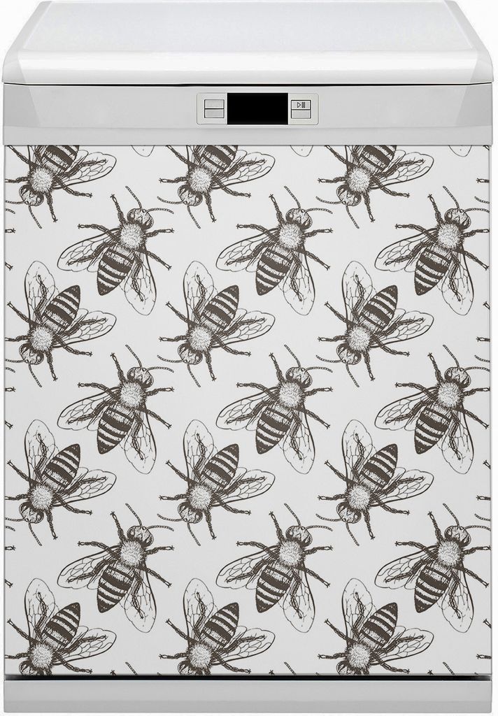 Küche Magnet für Spülmaschine Abwaschbar 60x80 cm Geschirrspüle - Bienenmuster