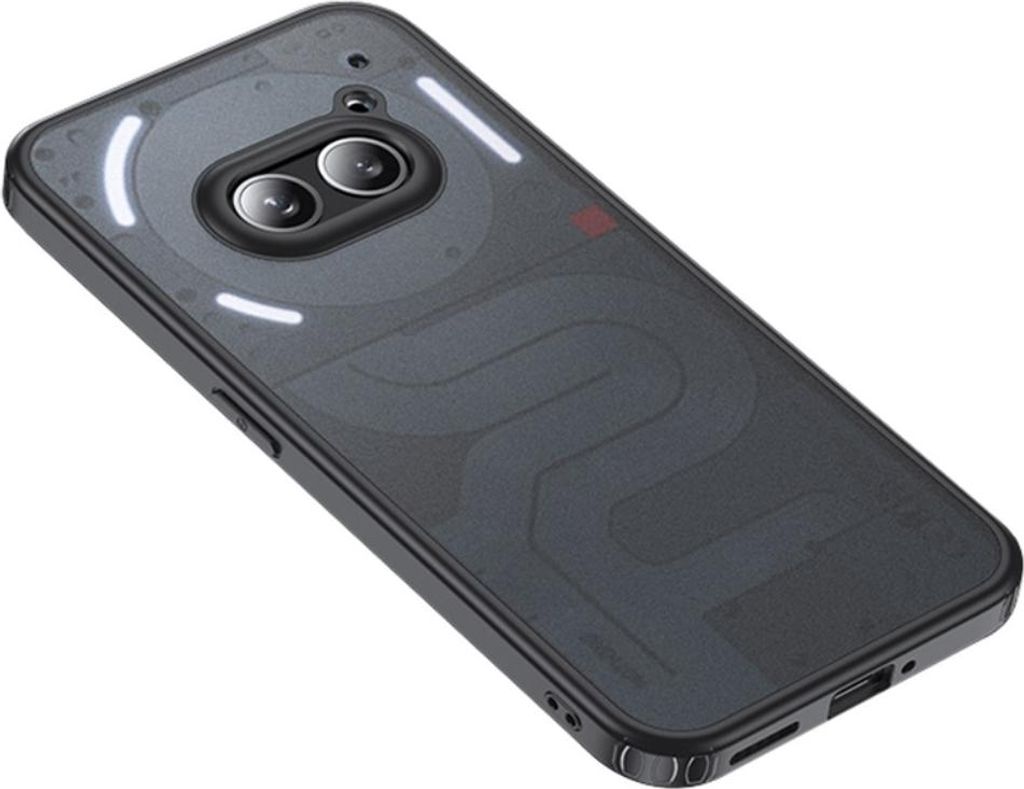 Nothing Phone (2a) Hülle - Coverup Mattes transparentes Back Cover - Schwarz