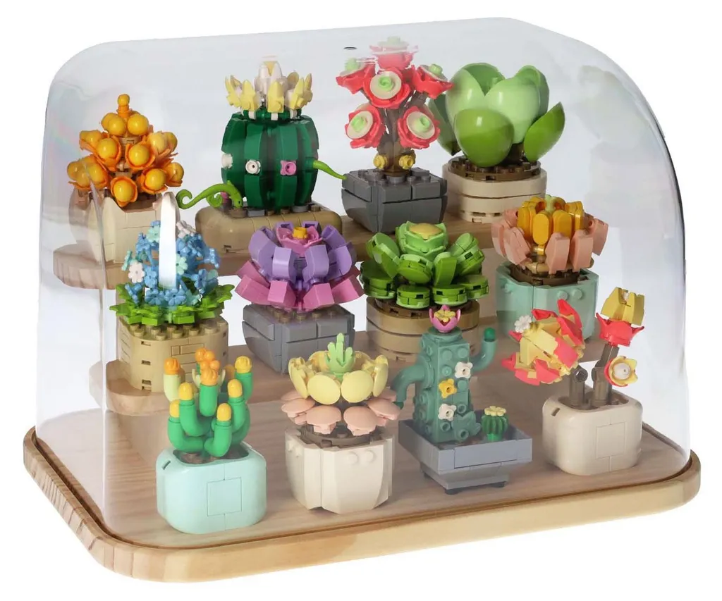 Flower Shop Window en Briques avec Détails Réalistes - Kit Floral Créatif