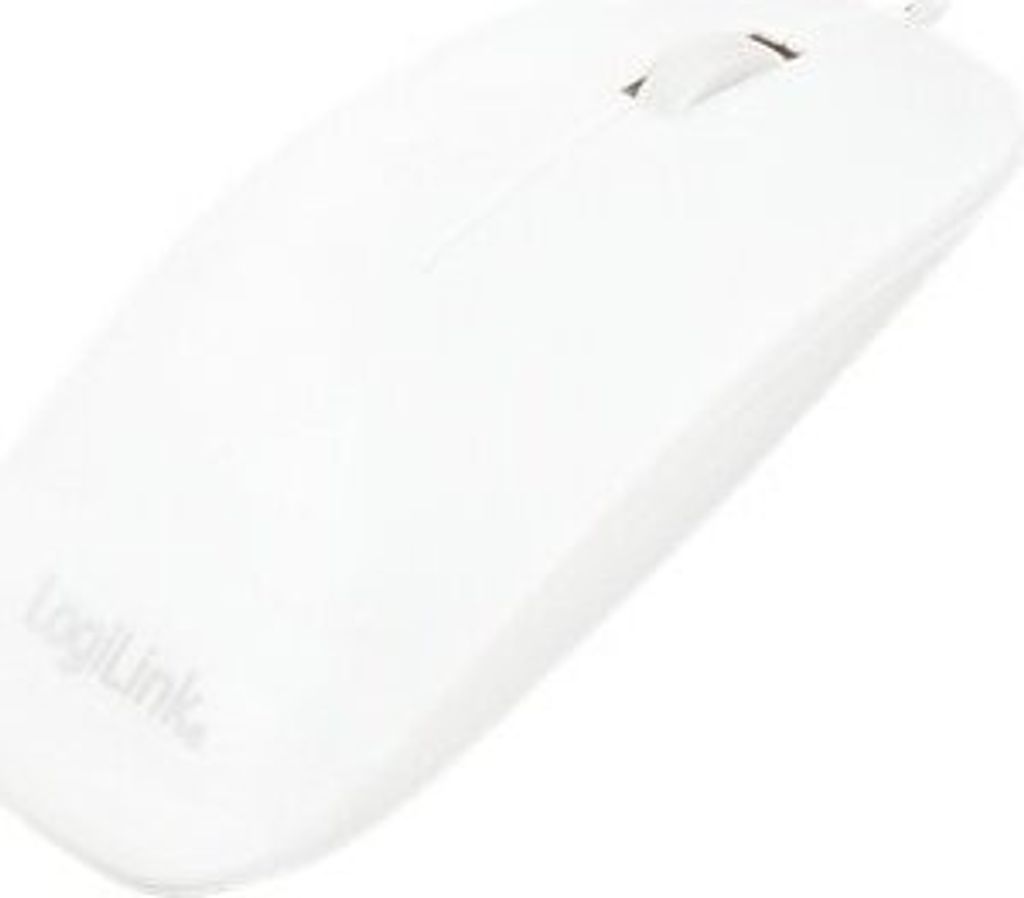 LogiLink Maus USB Optical Scroll 1000dpi weiß Produktbild 