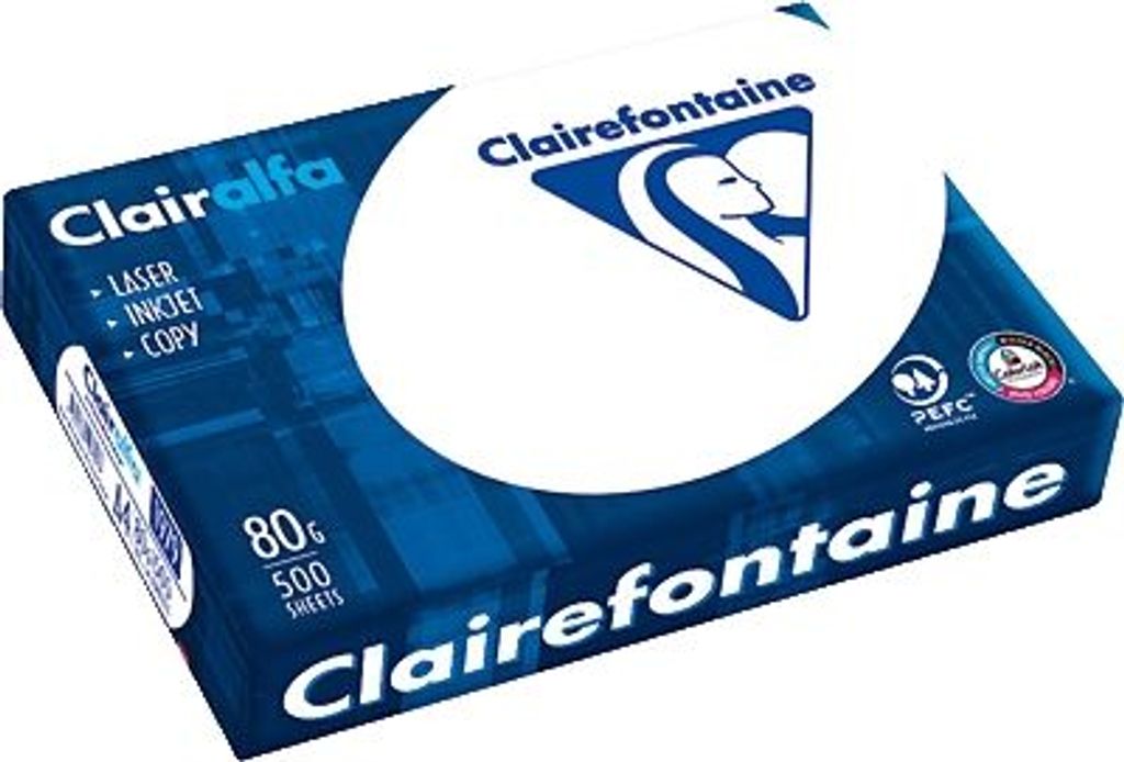 Clairefontaine Multifunktionspapier 1979C A4 80g ws 500 Bl./Pack.