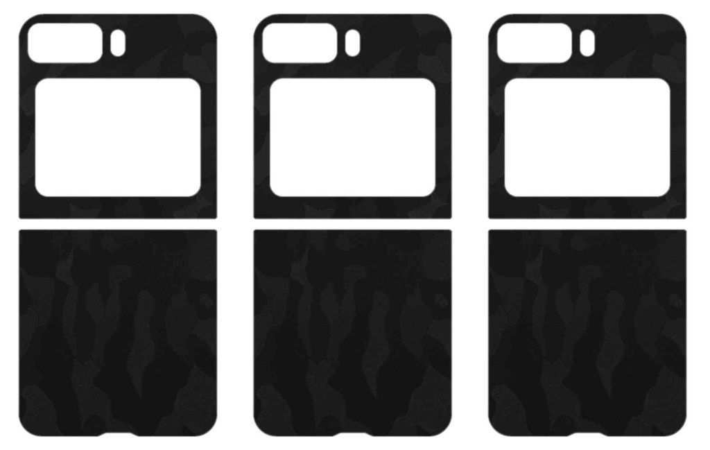 apgo Rückseite Schutzfolie, Skin, kompatibel mit Motorola Razr 2022, Hinten Displayschutzfolie aus Vinylfolie, kratzfest, einfache Montage - Schwa...