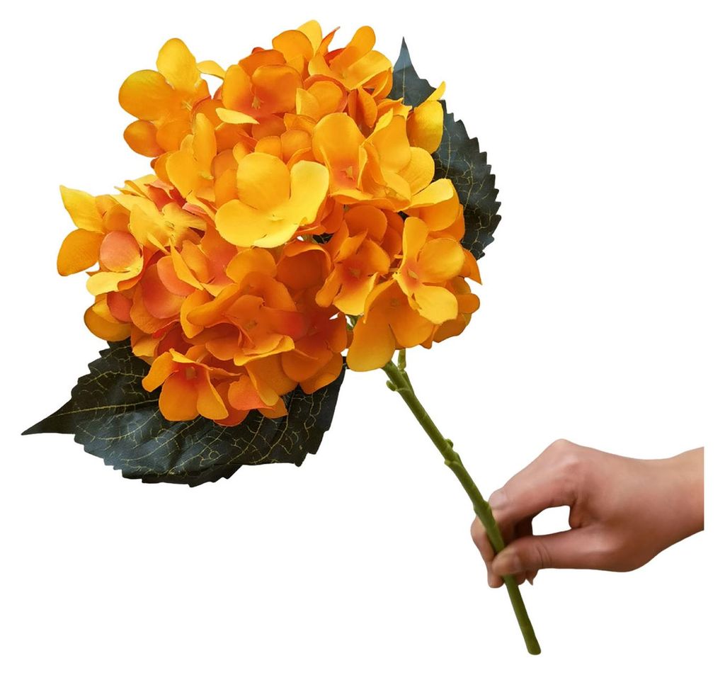 Künstliche Hortensie, UV-beständig, aus Seide, als Tischdekoration für Zuhause, Hochzeiten, Partys, Babypartys, drinnen und draußen.