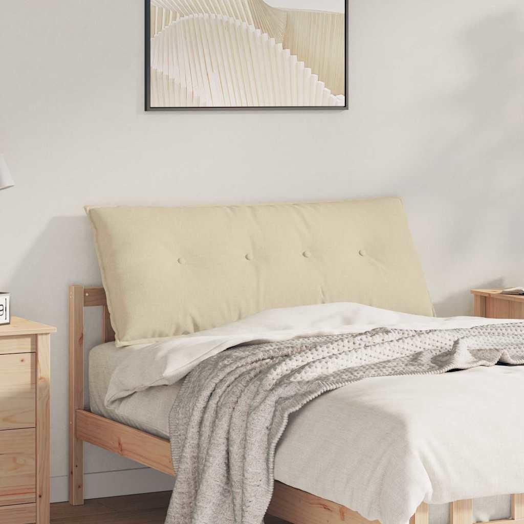 BEI CLORIS Rückenkissen Creme 120 x 19 x 50cm Stoff - Dekokissen 2026Neu5337669