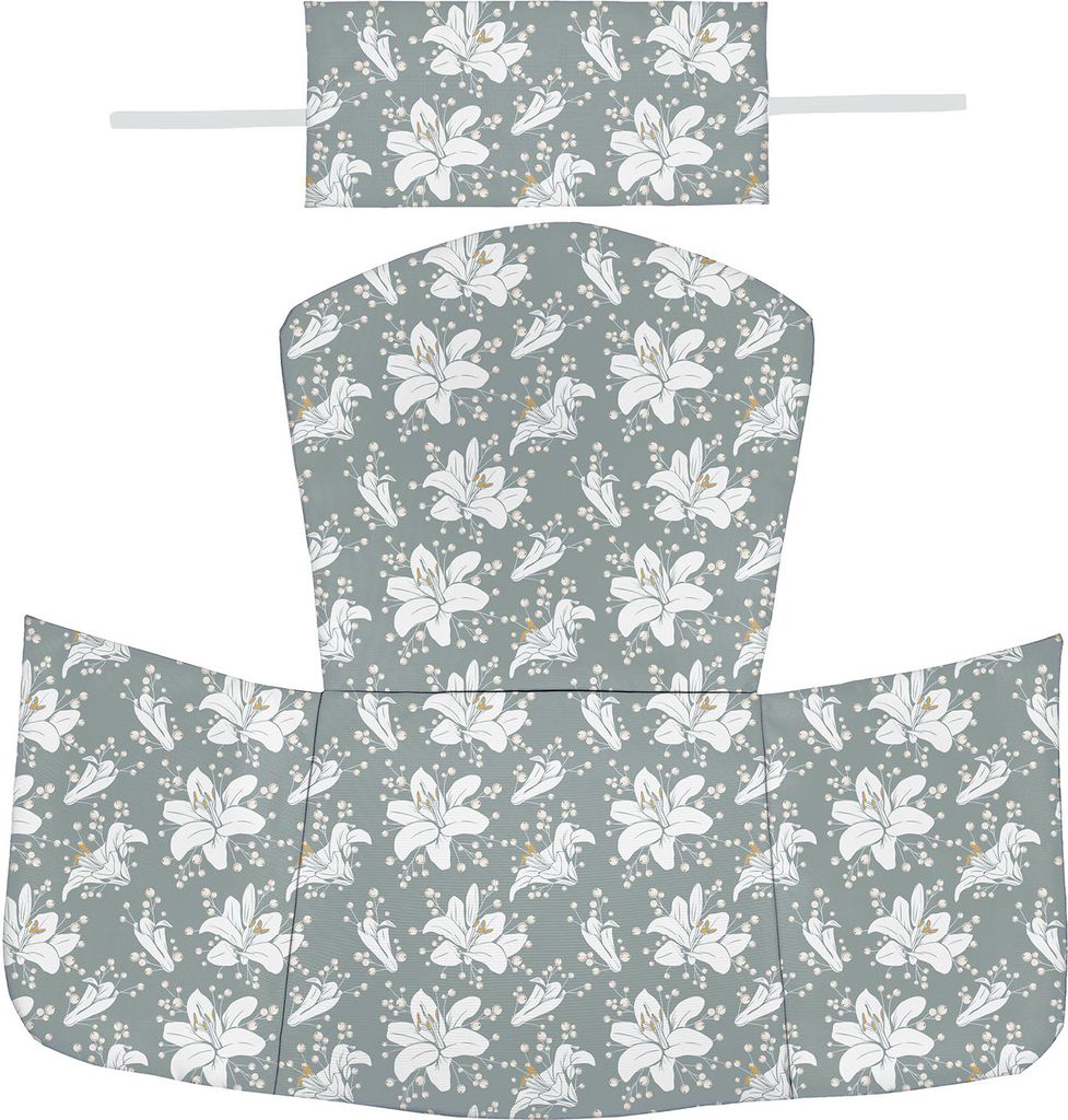 Hängesessel Kissenbezug, Polsterbezug, Überzug für Polyrattan / Rattan Kissen Hängeschaukel, Hängekorb, Schaukel Korb, Rückenkissenbezug in d...