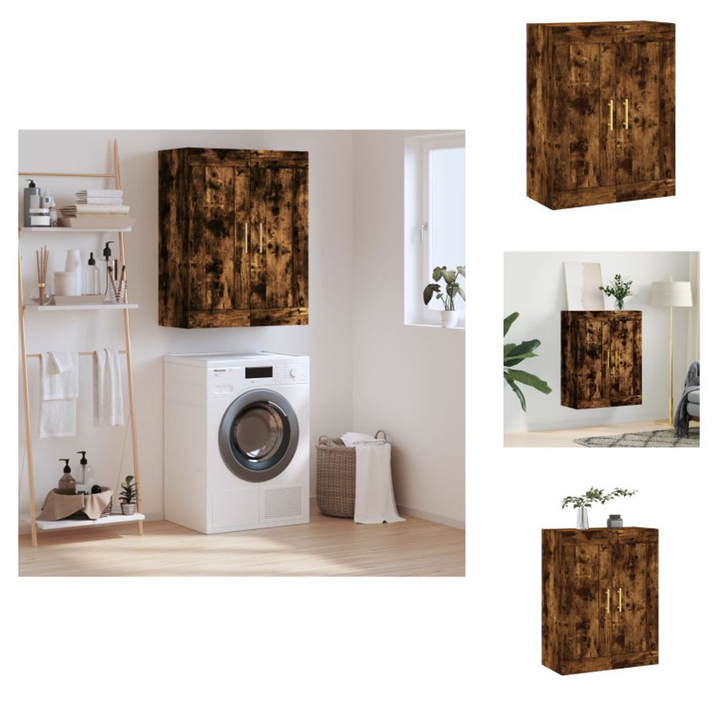 vidaXL Wandschrank Räuchereiche 69,5x34x90 cm Holzwerkstoff - Sideboards