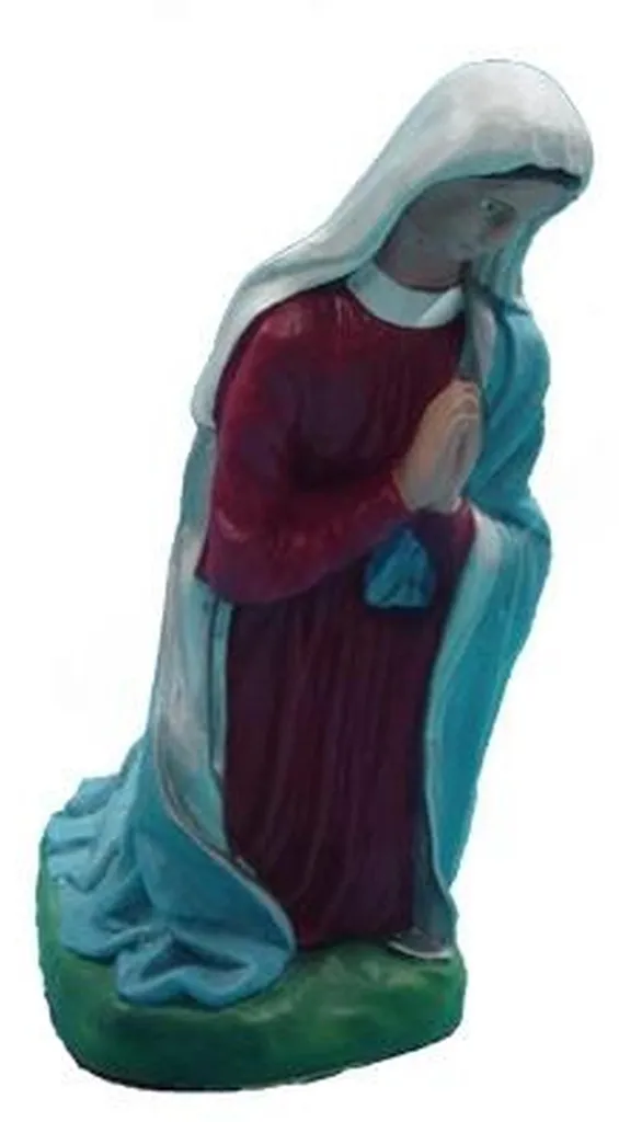Sculpture de Jardin Femme en Prière Figurine Décorative Résistante au Gel