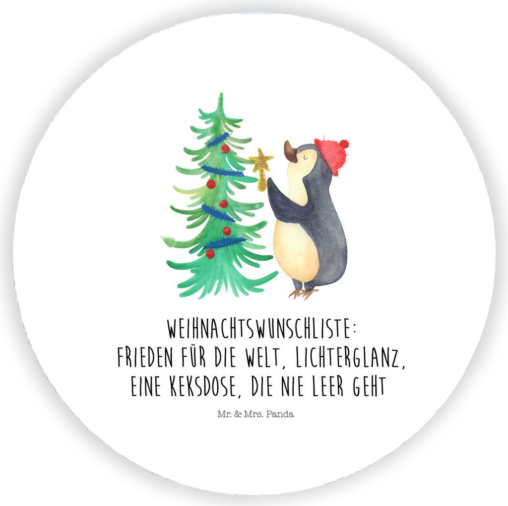 Mr. & Mrs. Panda magnet Pinguin Weihnachtsbaum - Weiß - Geschenk, Weihnachten, büromagnete, zettelhalter, Winter, für kühlschrank, pinnwand, K...
