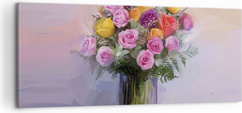 Bild auf Leinwand - Leinwandbild - Einteilig - Blumen Vase Produktbild 