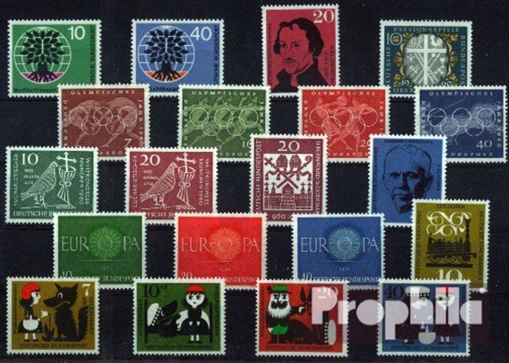 Briefmarken BRD (BR.Deutschland) 1960 1960 gestempelt