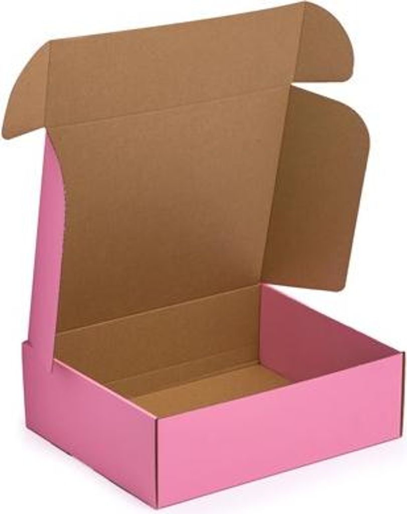 Karton Stanzform Kartonbox Rosa Karton 220x205x70mm Dekorative Geschenkbox