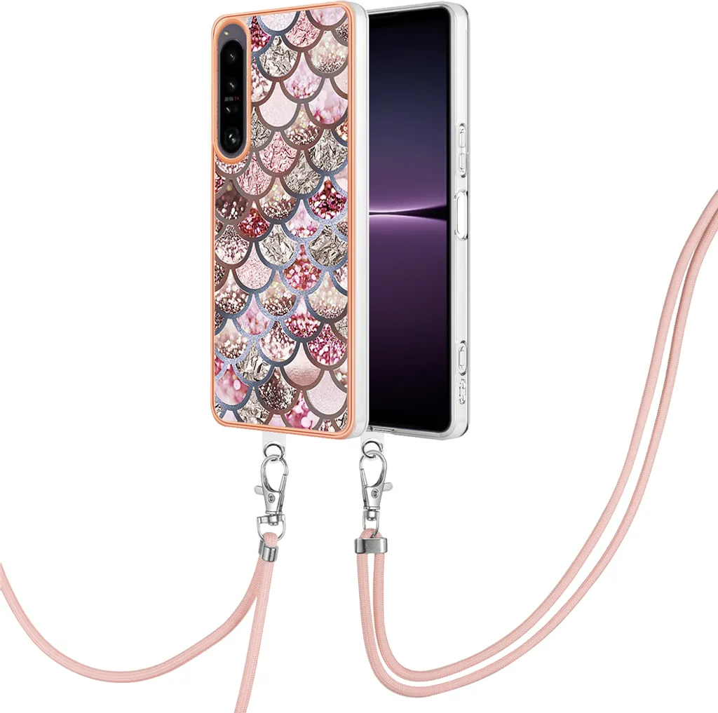 Custodia Protettiva Sony Xperia 1 IV - TPU Antiurto con Cordino Caffè