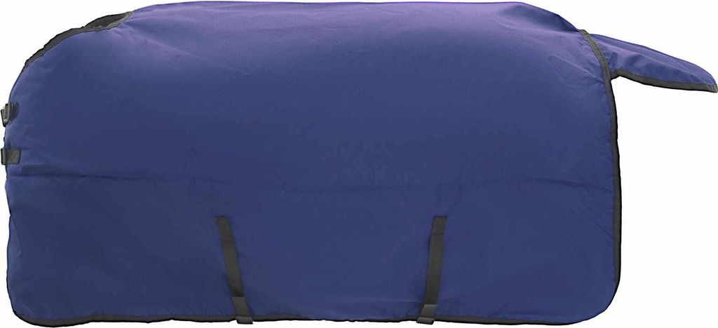 Pferdedecke Dunkelgrün und Schwarz 155 cm Polyester
