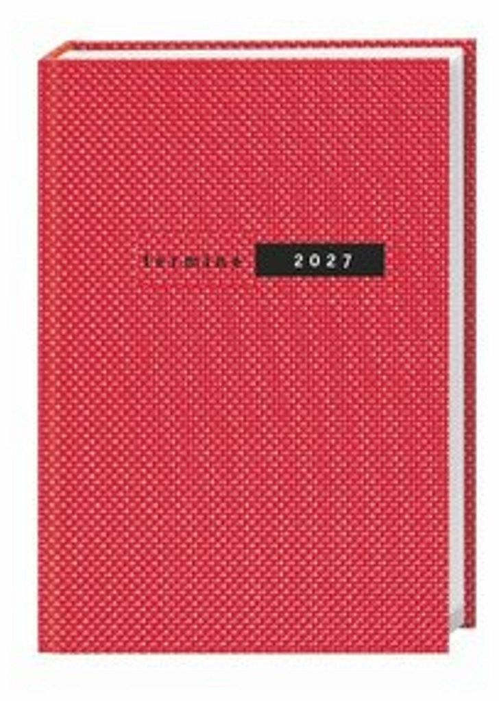 Terminer A5, Struktur rot 2027 Produktbild 